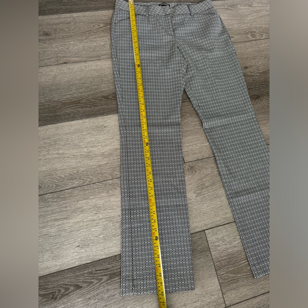 Express Black And White Print Columnist Pant Dres… - image 6